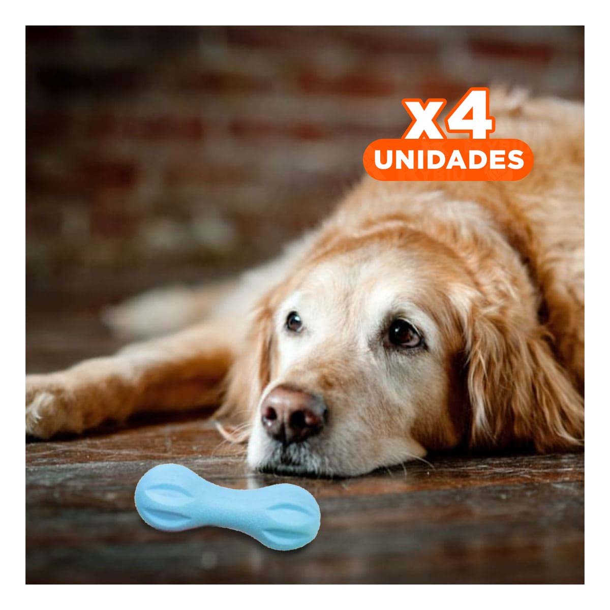 PACK4 JUGUETE PARA PERRO MANCUERNA DE MINI RAYAS VERDE MENTA DURADERO - 1