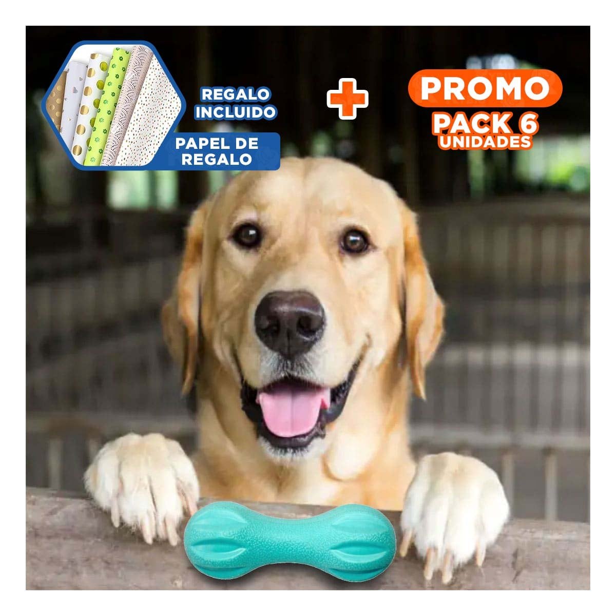 PACK6 ELEMENTO PARA PERRO MANCUERNA DE MINI RAYAS VERDE MENTA TEXTURIZADO Y+PAPEL REGALO - 1