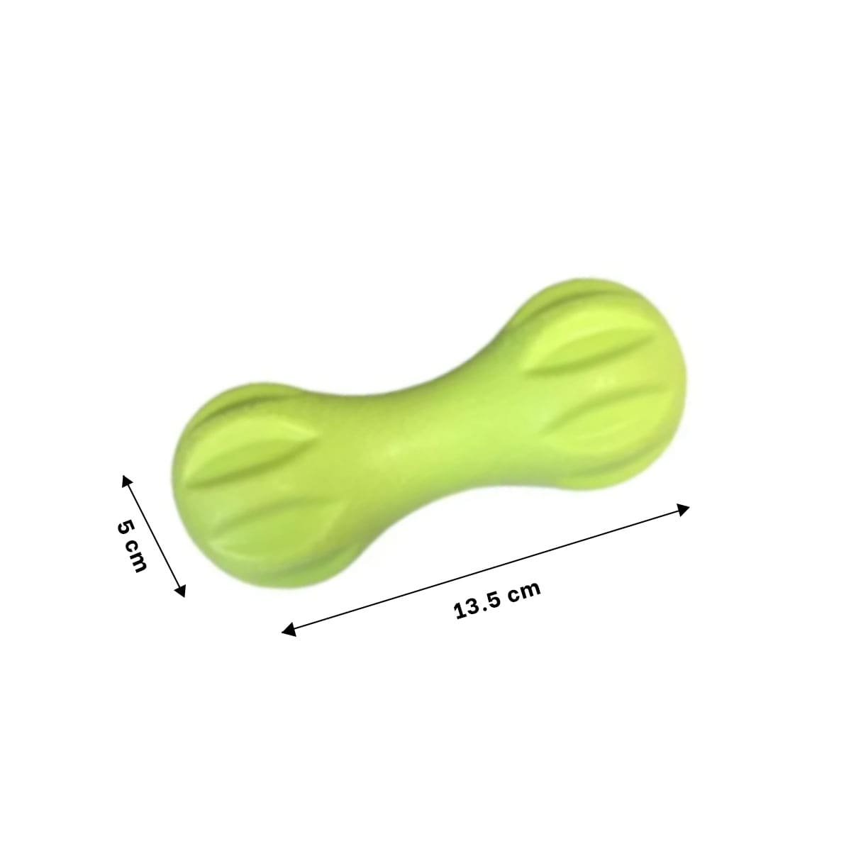 PACK4 MORDEDOR PARA MASCOTA MANCUERNA DE MINI RAYAS VERDE MENTA FIRME Y+PAPEL REGALO - 4