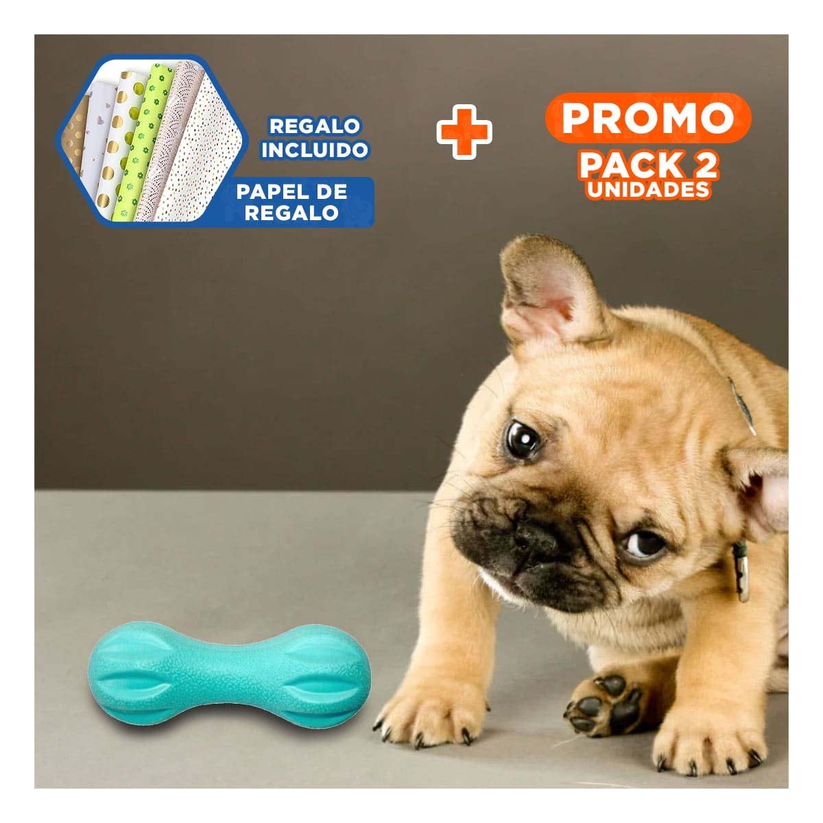 PACK2 OBJETO TEXTURIZADO MANCUERNA DE MINI RAYAS VERDE MENTA MASCOTA Y+PAPEL REGALO - 1