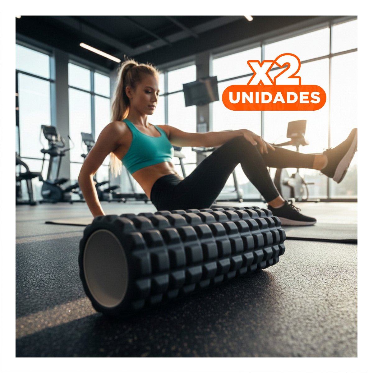PACK2 MASAJEADOR DE ENTRENAMIENTO PARA ACTIVACION PREVIA 33X15 CM NEGRO Y+REGALO STICKER - 1