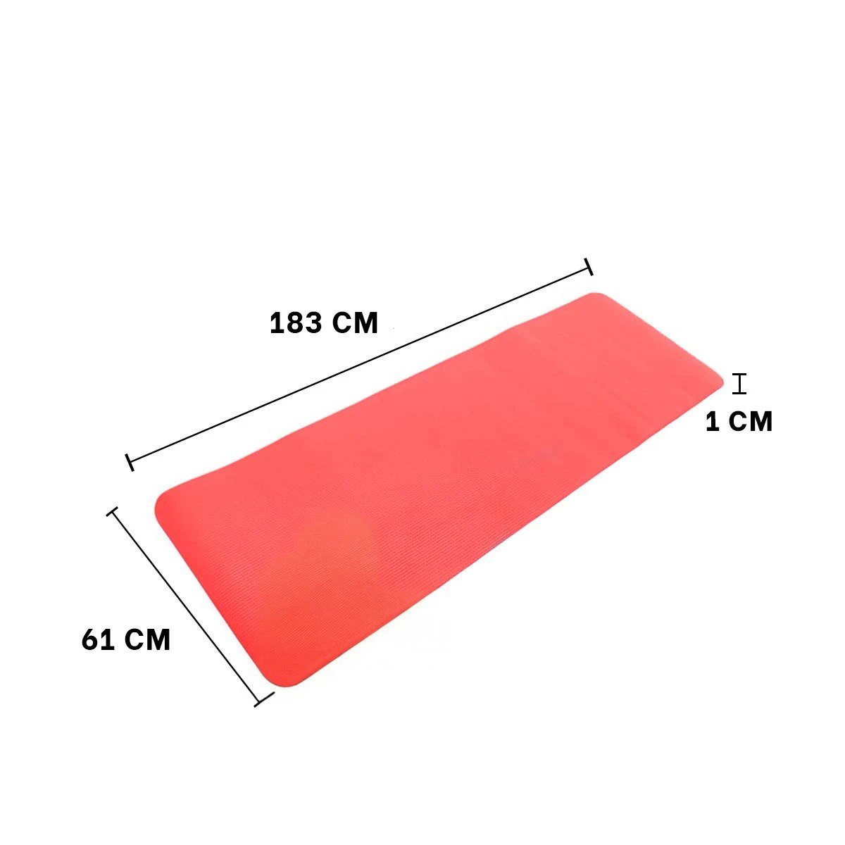 PACK4 MAT GRUESO 10MM DE GOMA EVA 61X183CM ROJO - 4
