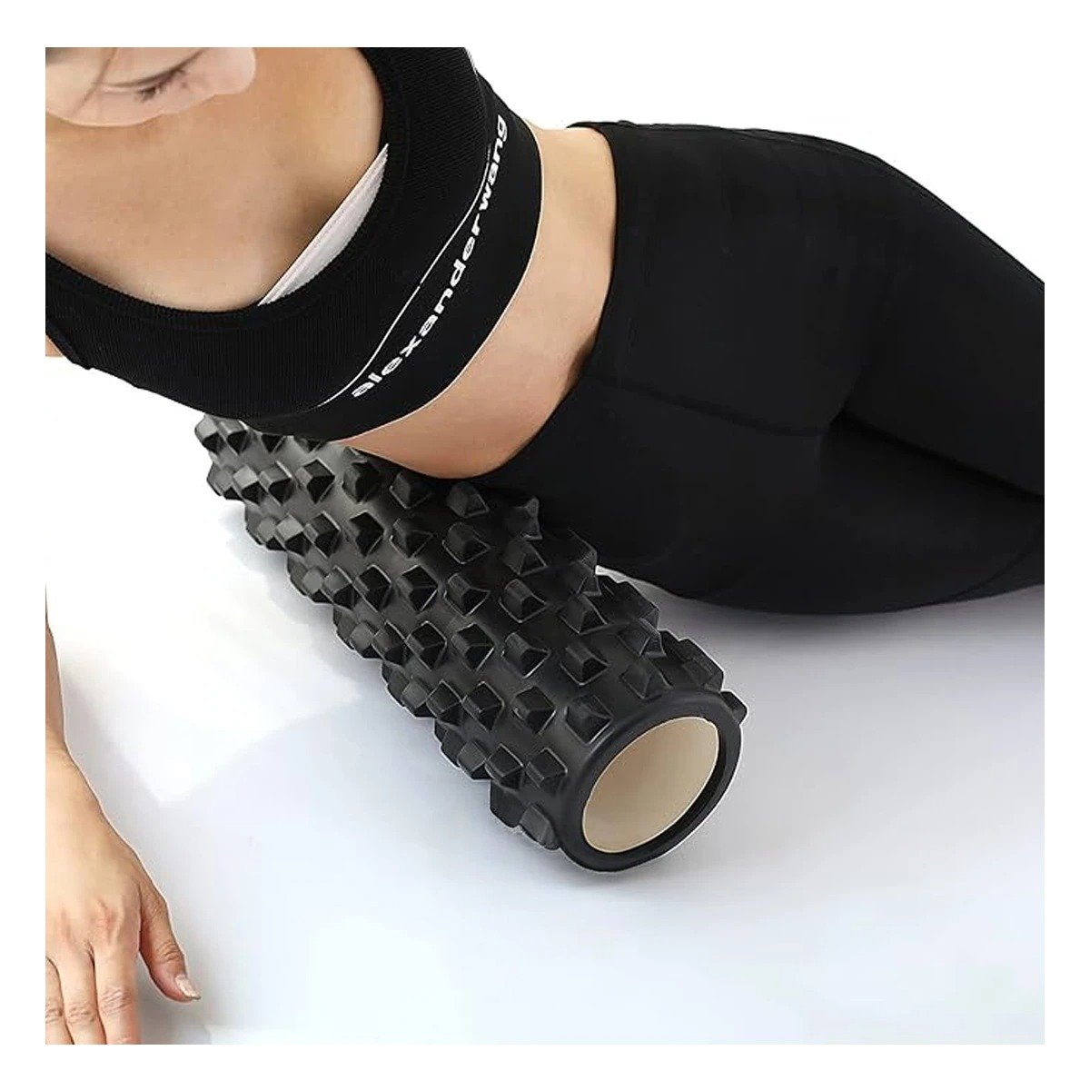 PACK4 MASAJEADOR COMPACTO PARA LLEVAR AL GIMNASIO 33X15 CM NEGRO - 5