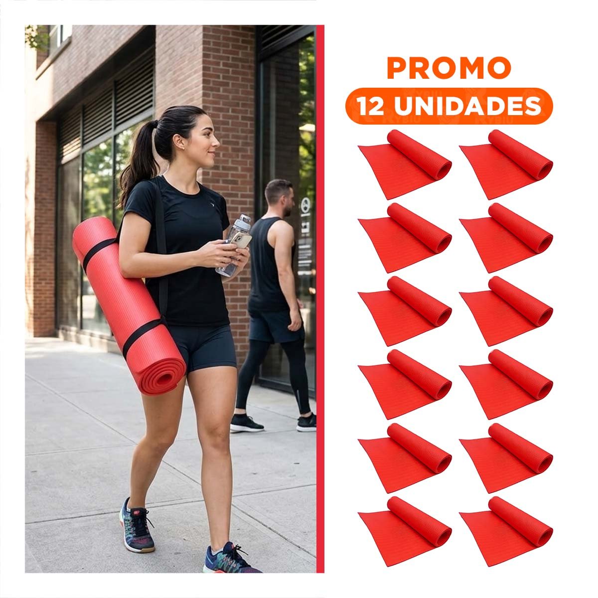 PACK12 ALFOMBRA LIGERA 10MM DE GOMA EVA 61X183CM Y+REGALO STICKER - 1