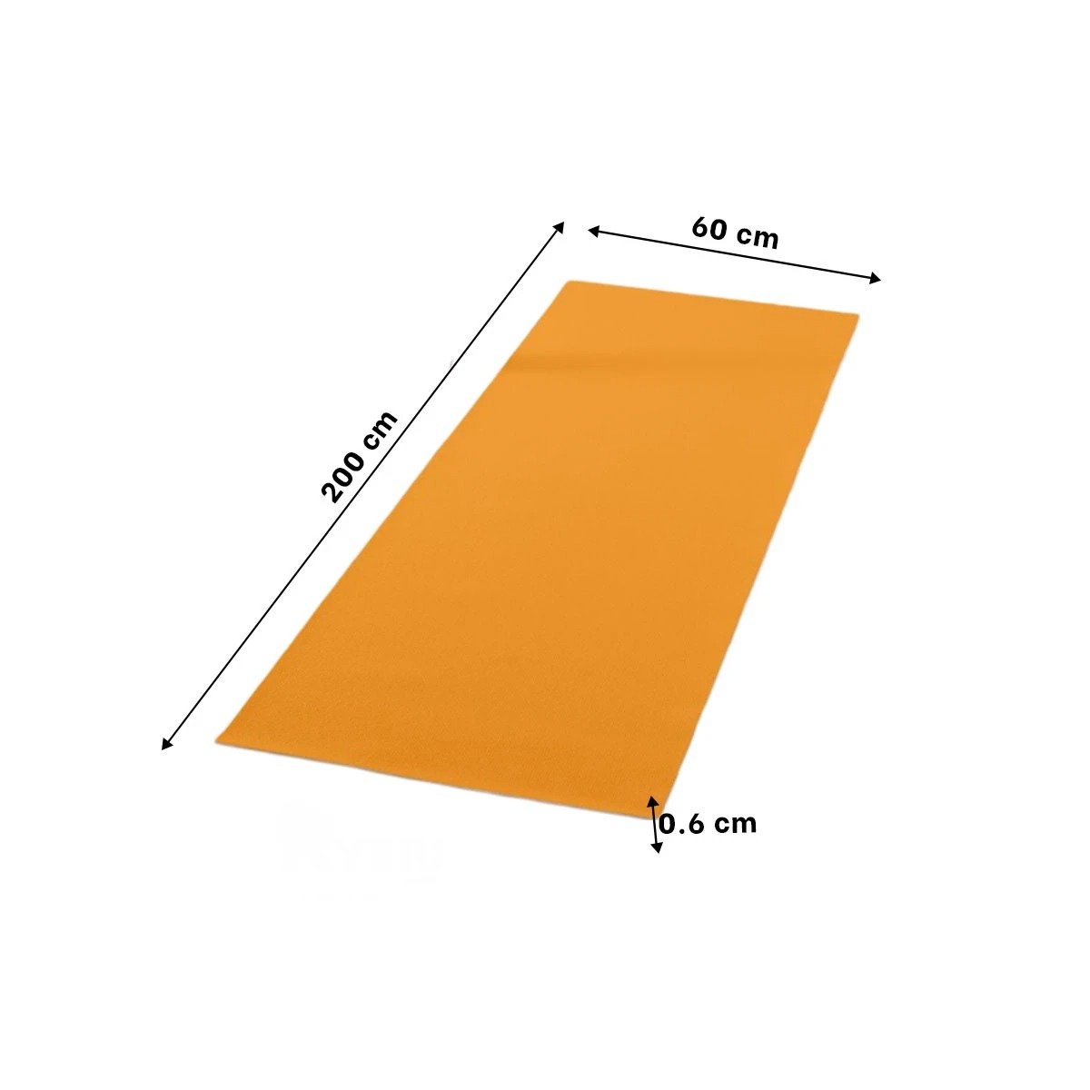 PACK4 COLCHONETA LIGERA 6MM ANARANJADA DE GOMA EVA Y+PAPEL REGALO - 4