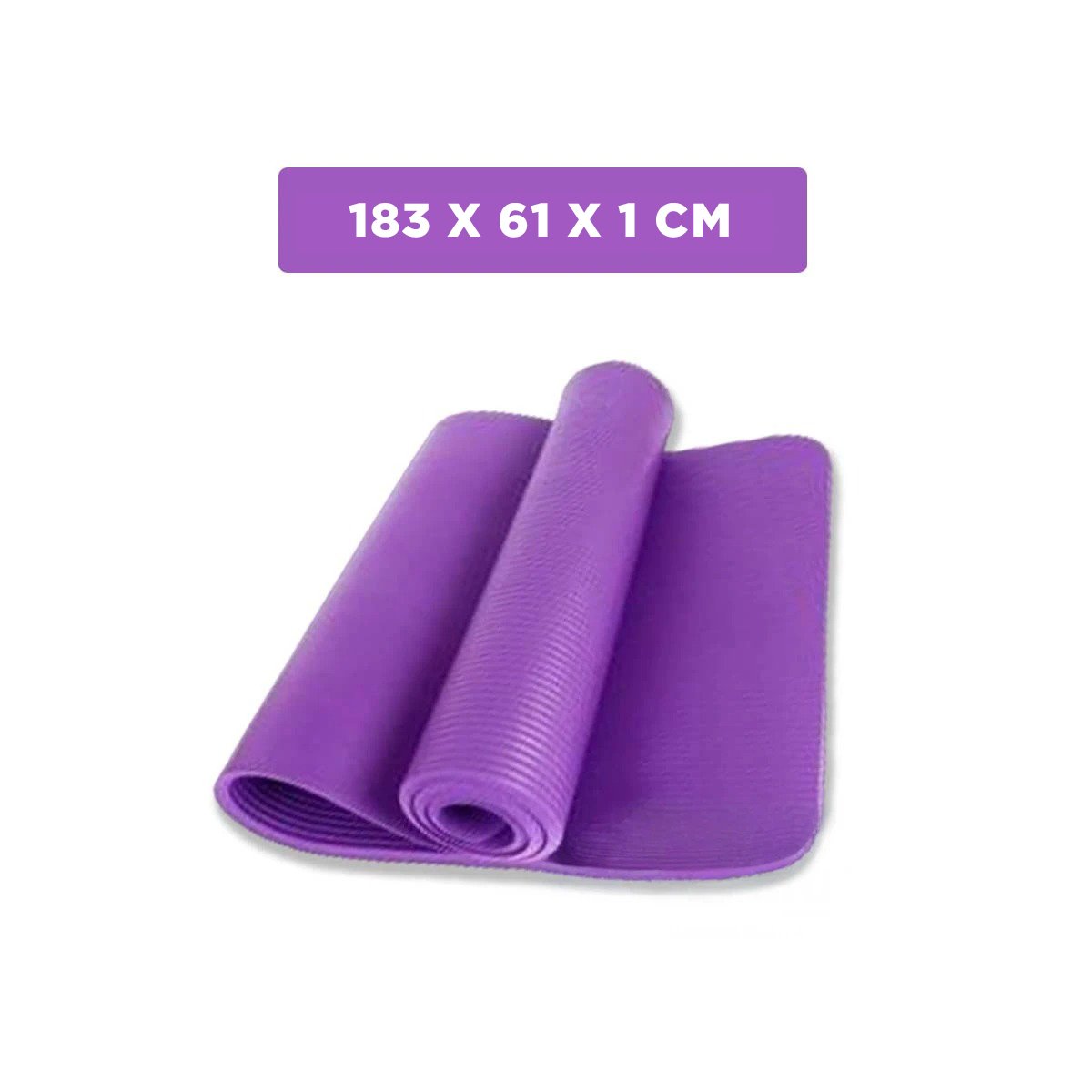 PACK2 BASE ANTIDESLIZANTE 10MM DE GOMA EVA 61X183CM LILA Y+REGALO STICKER - 4