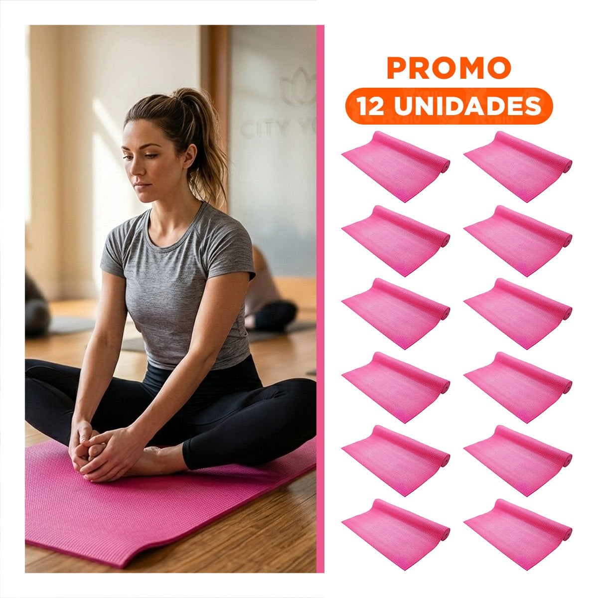 PACK12 ALFOMBRA LIGERA 10MM DE GOMA EVA 61X183CM Y+REGALO STICKER - 1