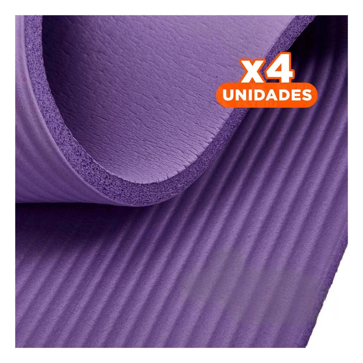 PACK4 MAT GRUESO 10MM DE GOMA EVA 61X183CM LILA - 1
