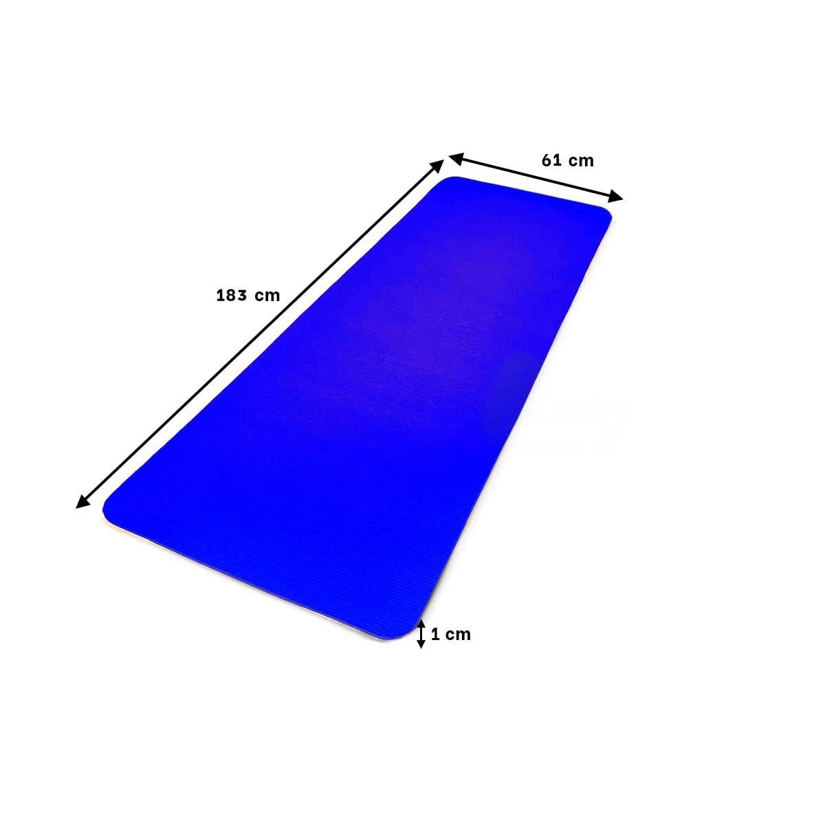 PACK2 TAPETE ANTIDESLIZANTE 10MM DE GOMA EVA 61X183CM AZUL - 4