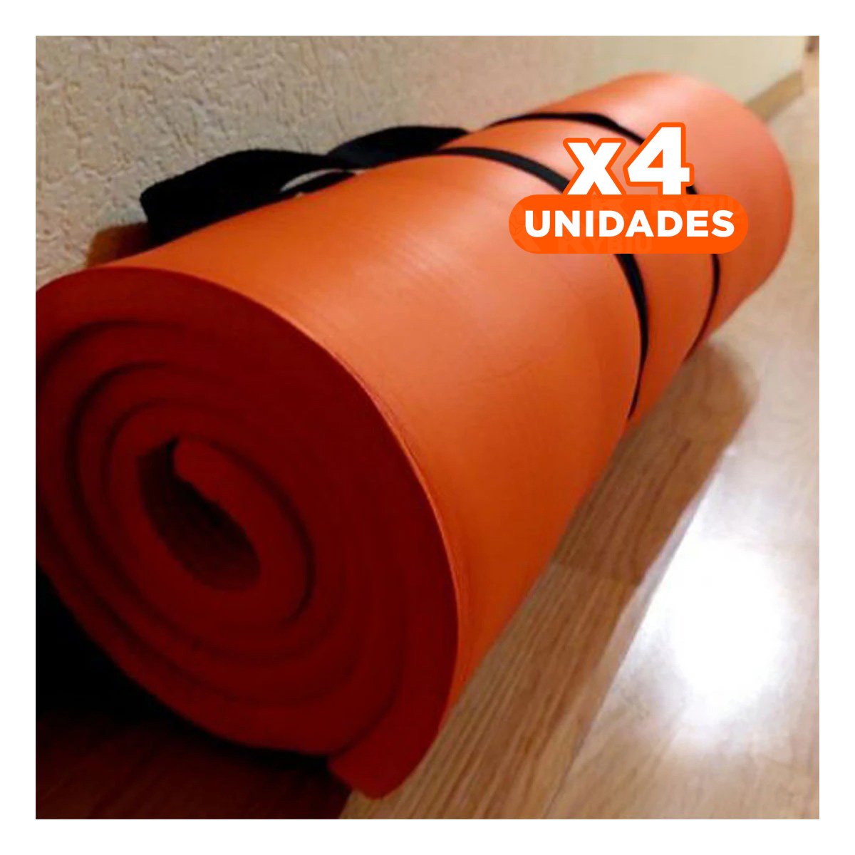 PACK4 MAT LIGERO 6MM ANARANJADO DE GOMA EVA - 1