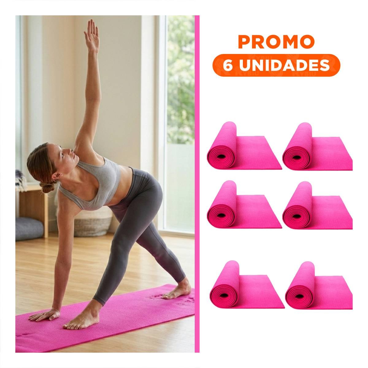 PACK6 SUPERFICIE DE AMORTIGUACION QUE FAVORECE LA ESTABILIDAD CORPORAL 8MM ROSADO - 1