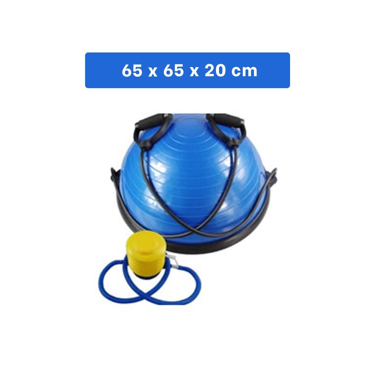 PACK2 SEMIESFERA DEPORTIVA BOSU PARA CORE Y FUERZA 65CM AZUL Y+PAPEL REGALO - 4