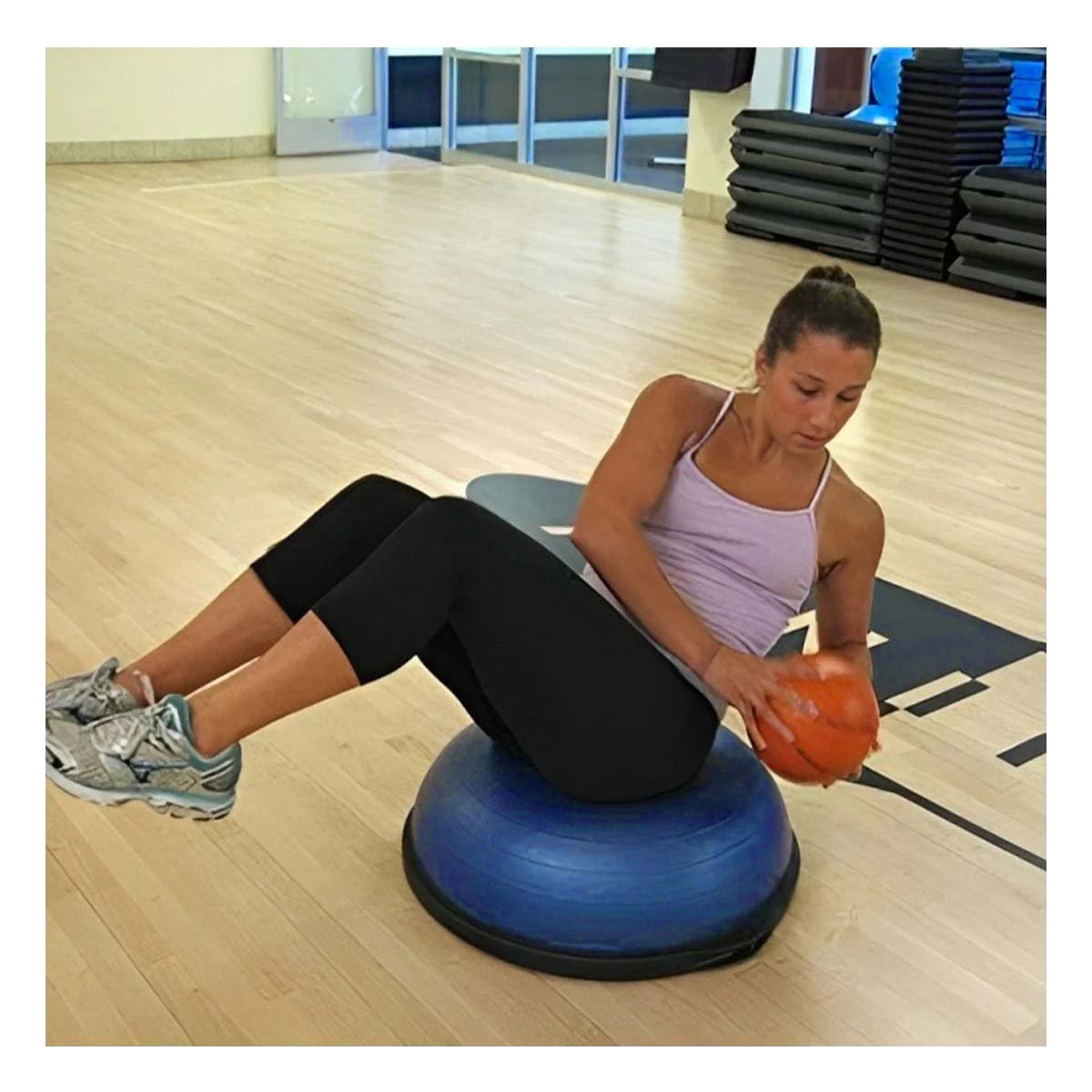 PACK2 SEMIESFERA FITNESS PARA ENTRENAMIENTO EN HOGAR 65CM AZUL - 2
