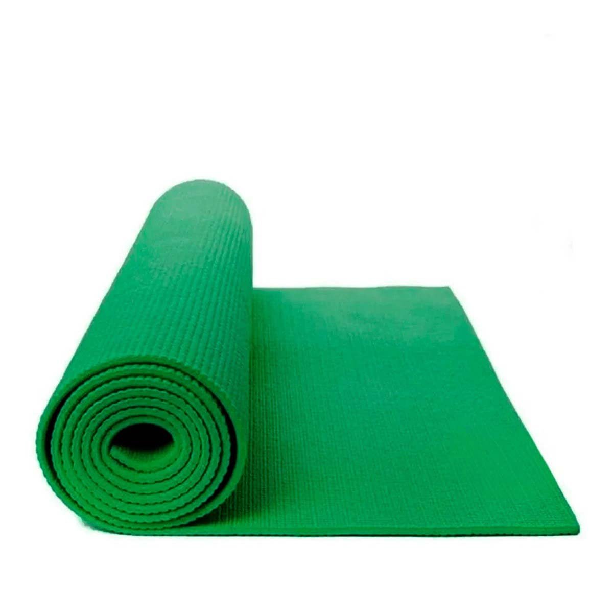 PACK2 TAPIZ ANTIDESLIZANTE PARA ACTIVIDAD FISICA REGULAR 8MM VERDE GOMA Y+REGALO STICKER - 2