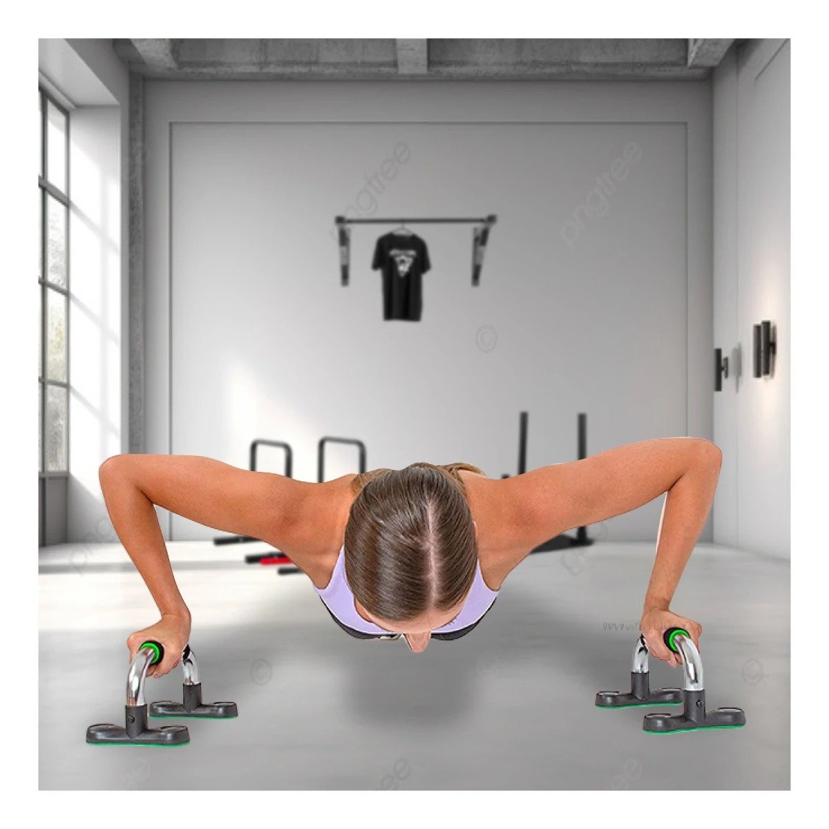 PACK6 SUPERFICIE MULTIFUNCIONAL PUSH UP PARA TONIFICACION VERDE NEUTRO Y+REGALO STICKER - 5
