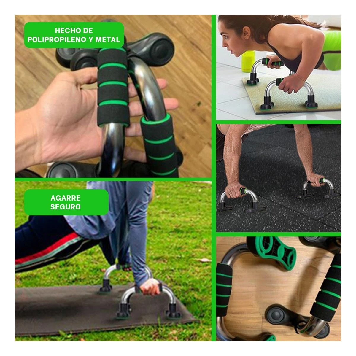 PACK6 SUPERFICIE SOLIDA PUSH UP FACIL DE USAR VERDE NEUTRO Y+PAPEL REGALO - 3
