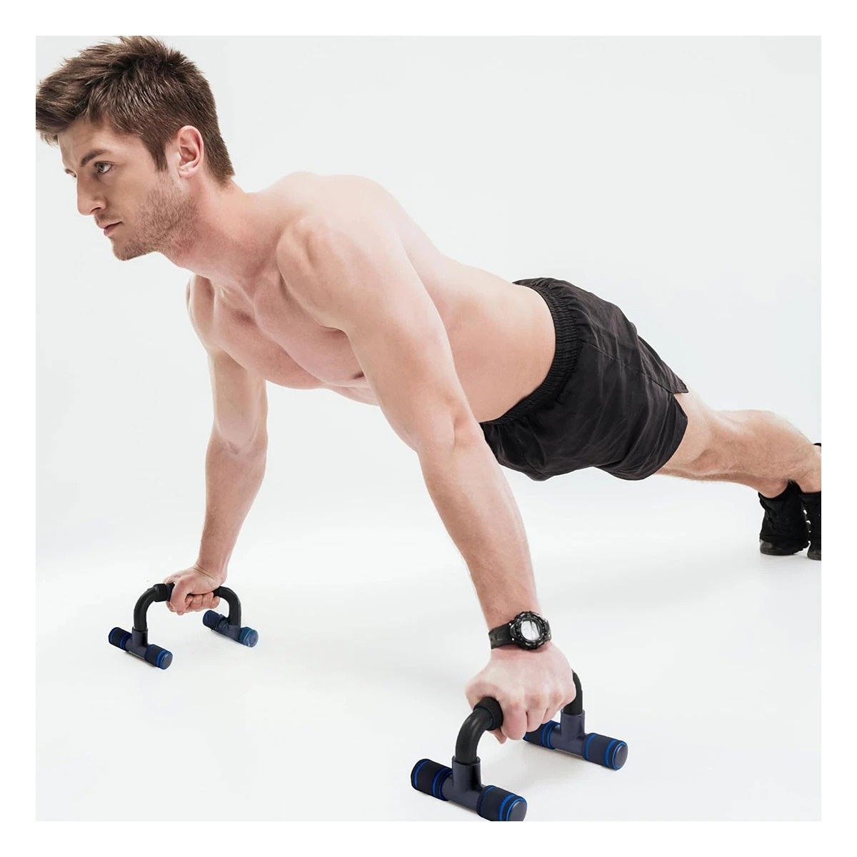 PACK6 EJE PUSH UP REDONDO Y CONFORTABLE PARA TONIFICACION FORMA C NEGRO - 3