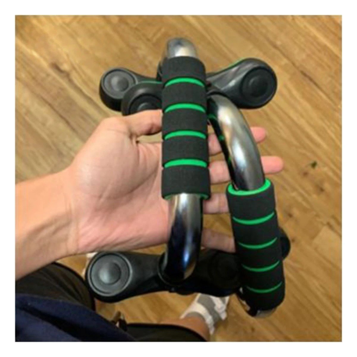 PACK4 ESTRUCTURA DE MUSCULACION PUSH UP ESTABLE Y PRACTICA VERDE NEUTRO - 2