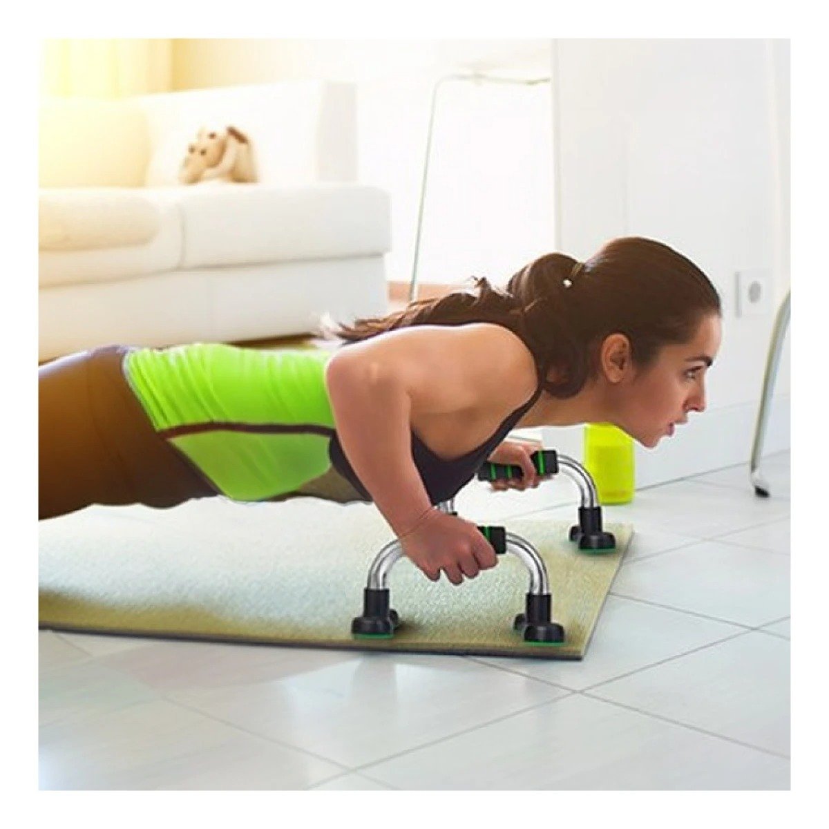 PACK2 ESTRUCTURA REDONDA PUSH UP PARA TONIFICACION Y BALANCE VERDE NEUTRO - 3