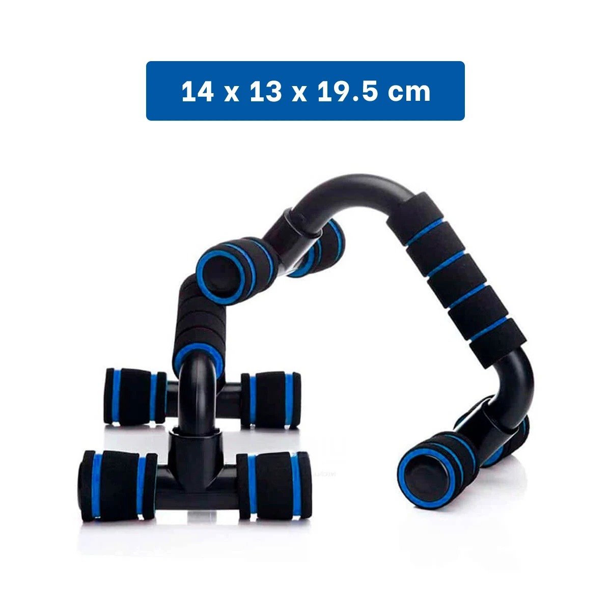 PACK2 APOYO PUSH UP SOLIDO Y PRACTICO PARA TONIFICACION FORMA C NEGRO Y+PAPEL REGALO - 4