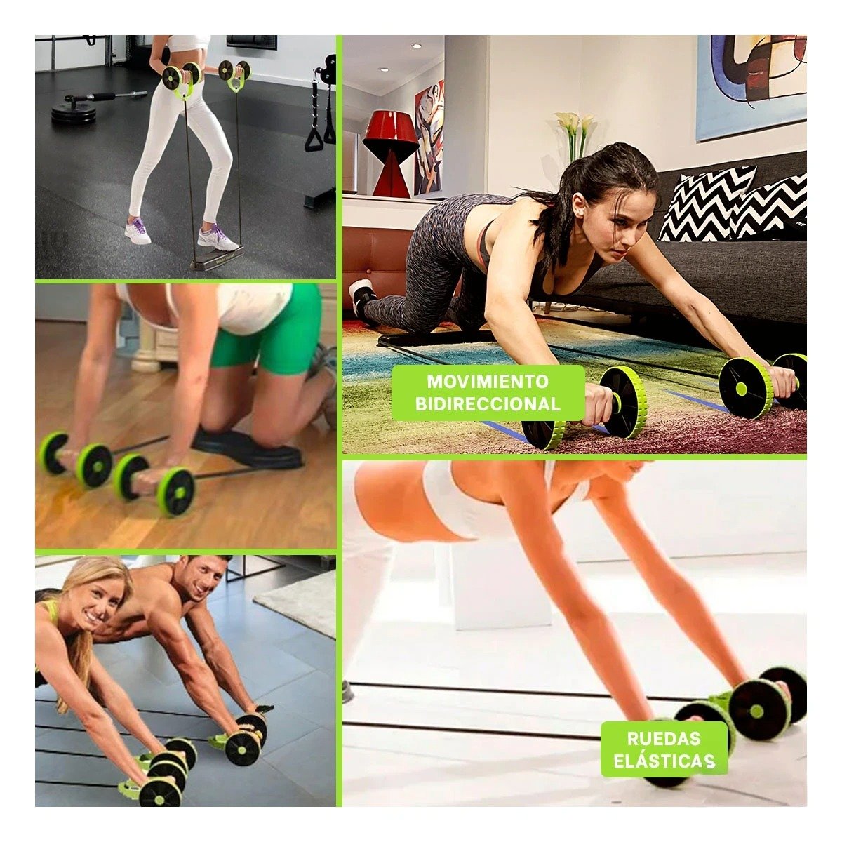 PACK6 DISPOSITIVO COMPACTO Y MULTIFUNCIONAL PARA ENTRENAMIENTO TOTAL VERDE Y+PAPEL REGALO - 3