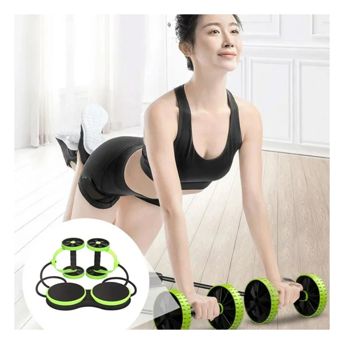 PACK2 RUEDA PORTATIL PARA CORE Y PLANCHAS CON RESISTENCIA VERDE - 2