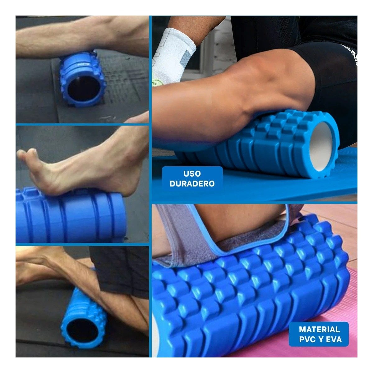 PACK12 FASCIA STICK PARA ENTRENAMIENTO Y RECUPERACION 33X15CM AZUL Y+PAPEL REGALO - 2