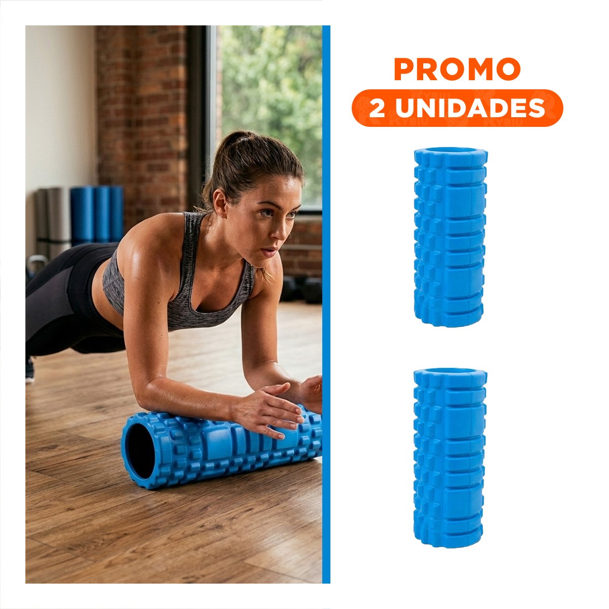 PACK2 ESTIMULADOR DE ESPALDA PARA ALIVIO DE DOLOR Y RIGIDEZ 33X15CM CELESTE - 1