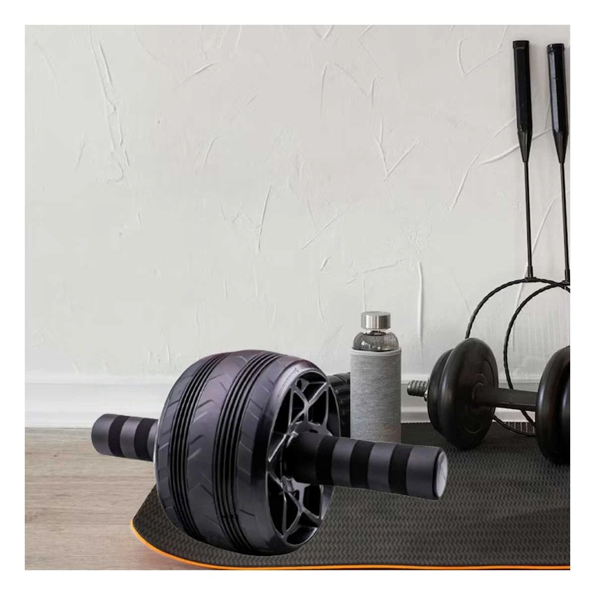 PACK4 ANILLO RODANTE FITNESS PARA TONIFICAR ZONA MEDIA NEGRO Y+REGALO STICKER - 3