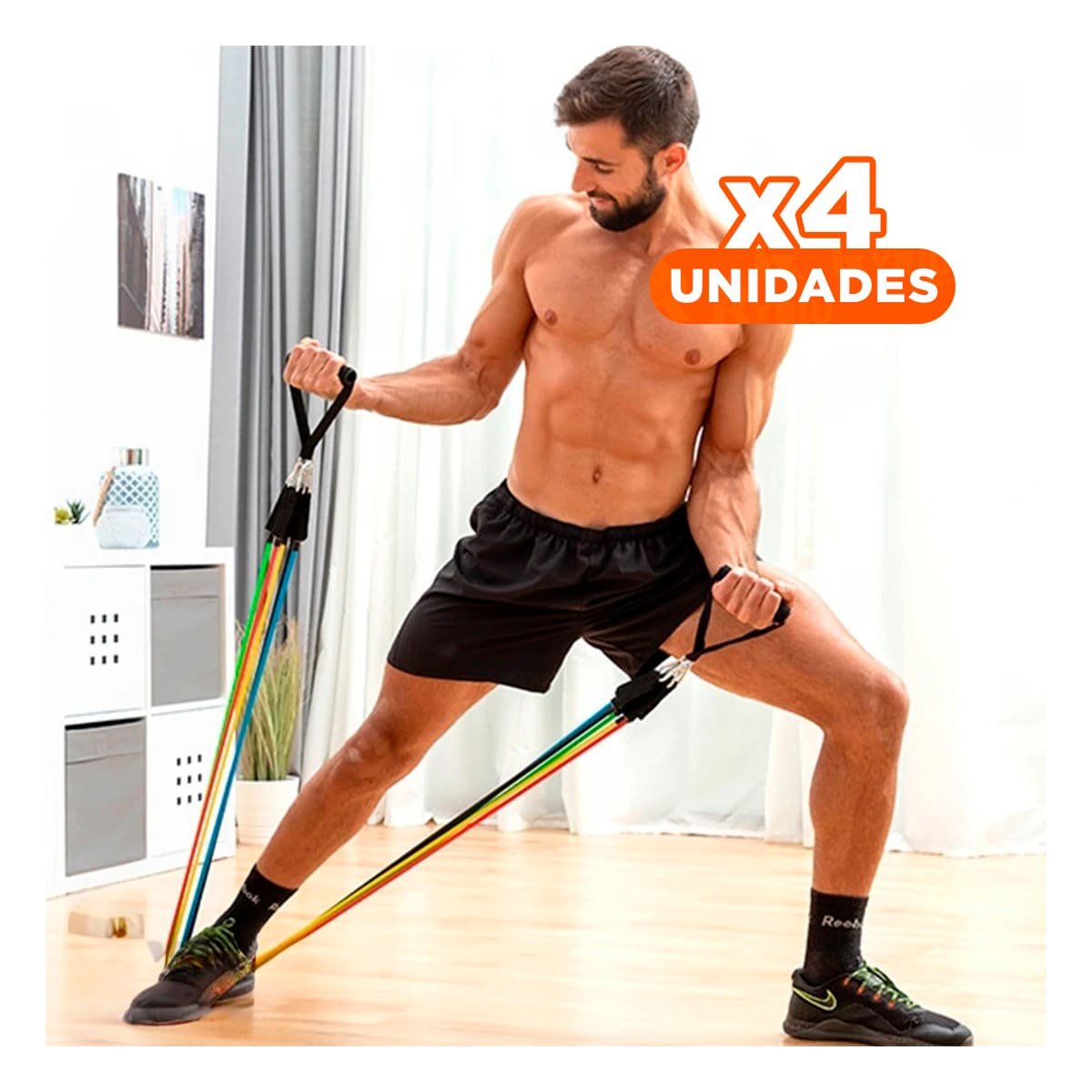 PACK4 CORDONES PARA CORE PIERNAS Y BRAZOS EN RUTINA YOGA - 1