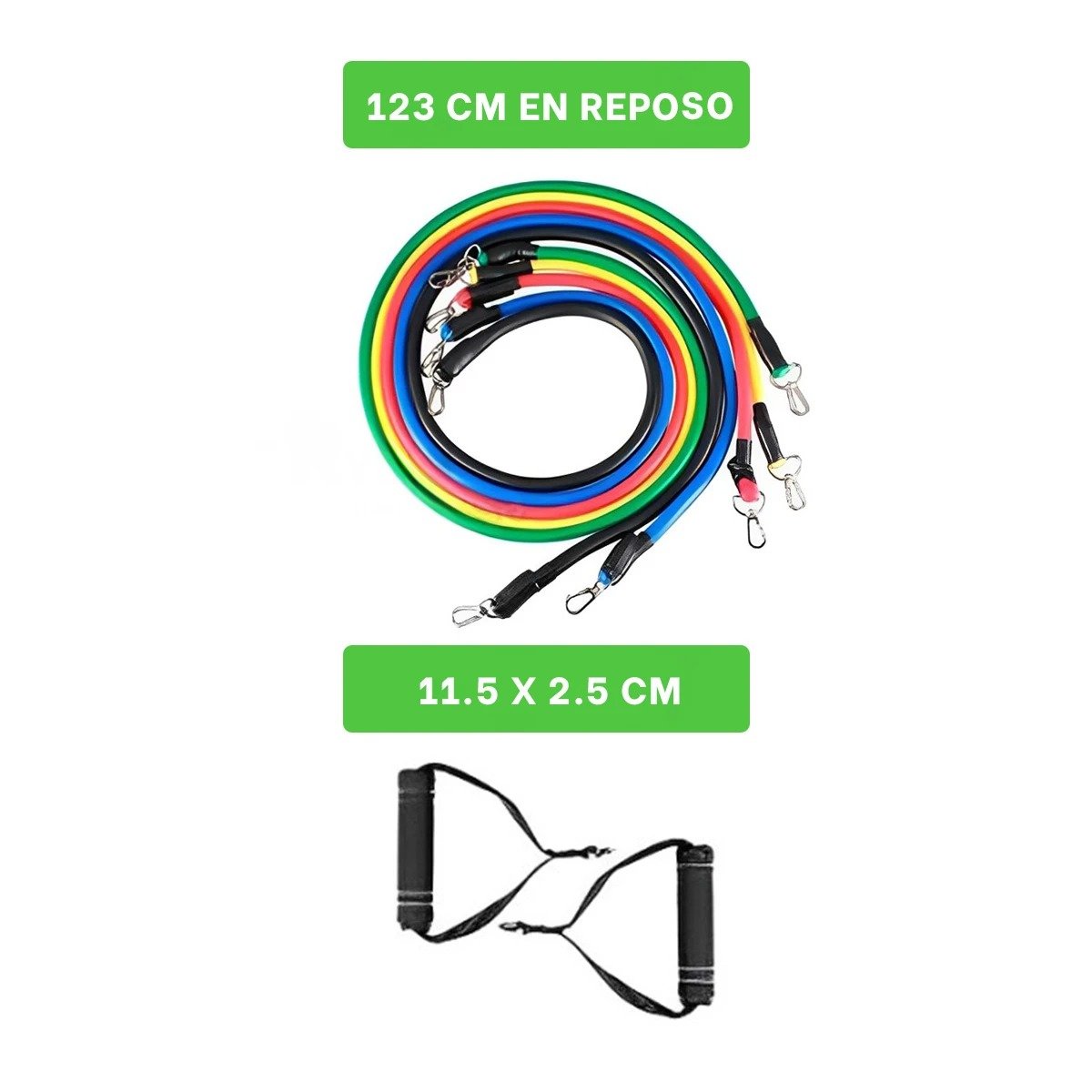 PACK4 CORDONES PARA CORE PIERNAS Y BRAZOS EN RUTINA YOGA - 4