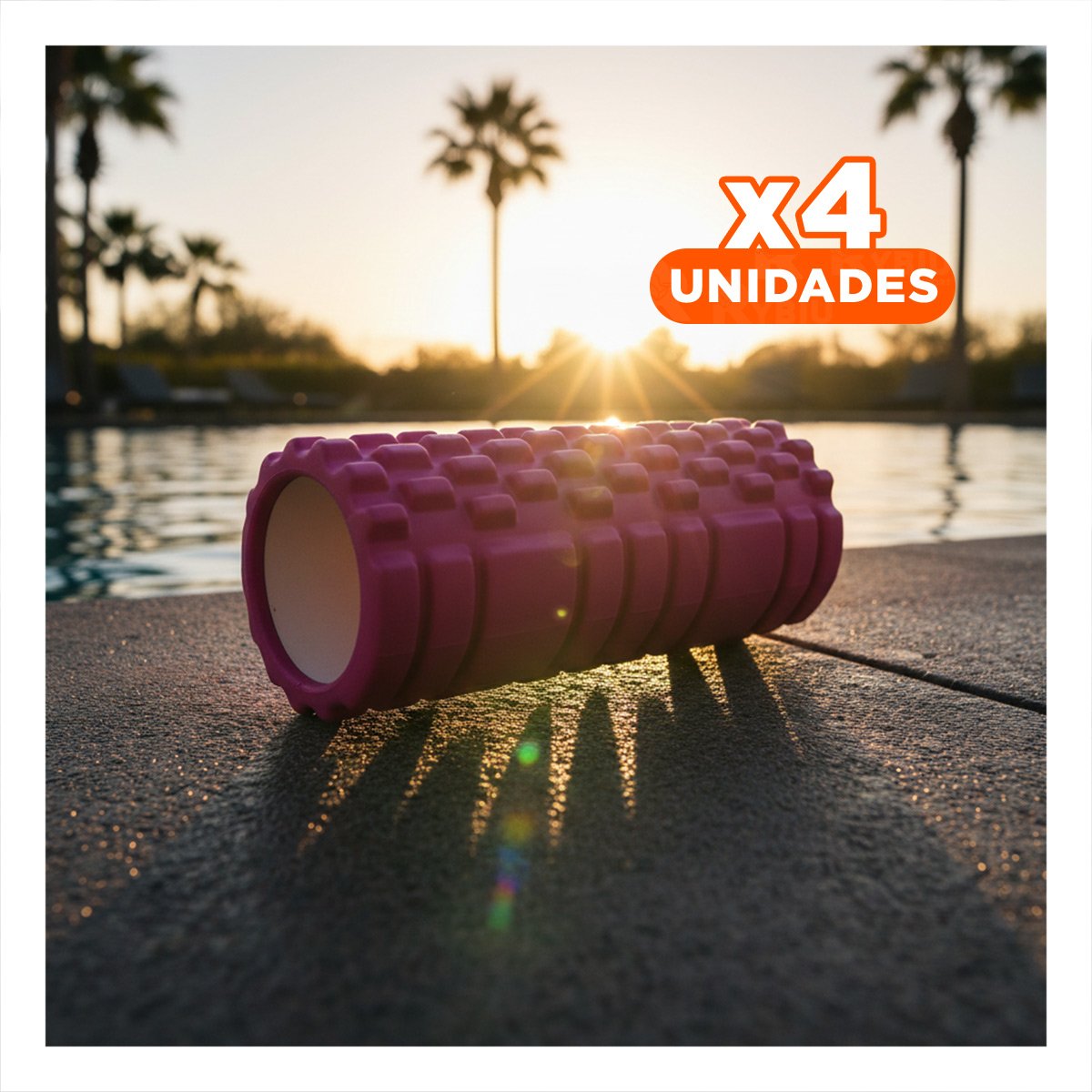 PACK4 ENTRENADOR MUSCULAR PARA BIENESTAR CORPORAL 33X15CM FUCSIA - 1