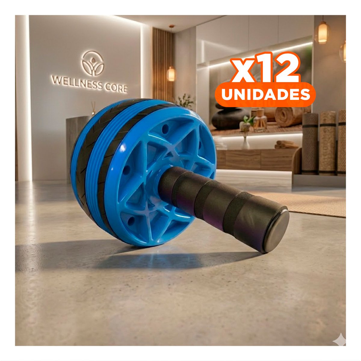PACK12 ANILLO RODANTE QUE MEJORA FUERZA ESTABILIDAD Y TONIFICACION AZUL - 1