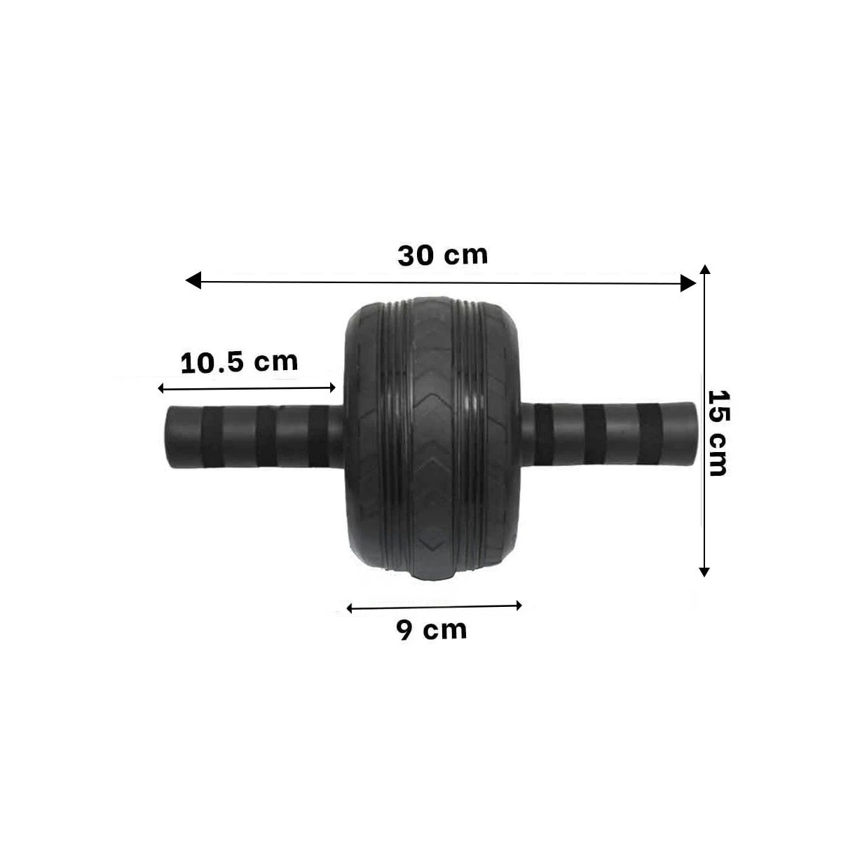 PACK2 CARRETE PARA EJERCICIOS DE CORE BRAZOS Y ABDOMEN NEGRO - 4