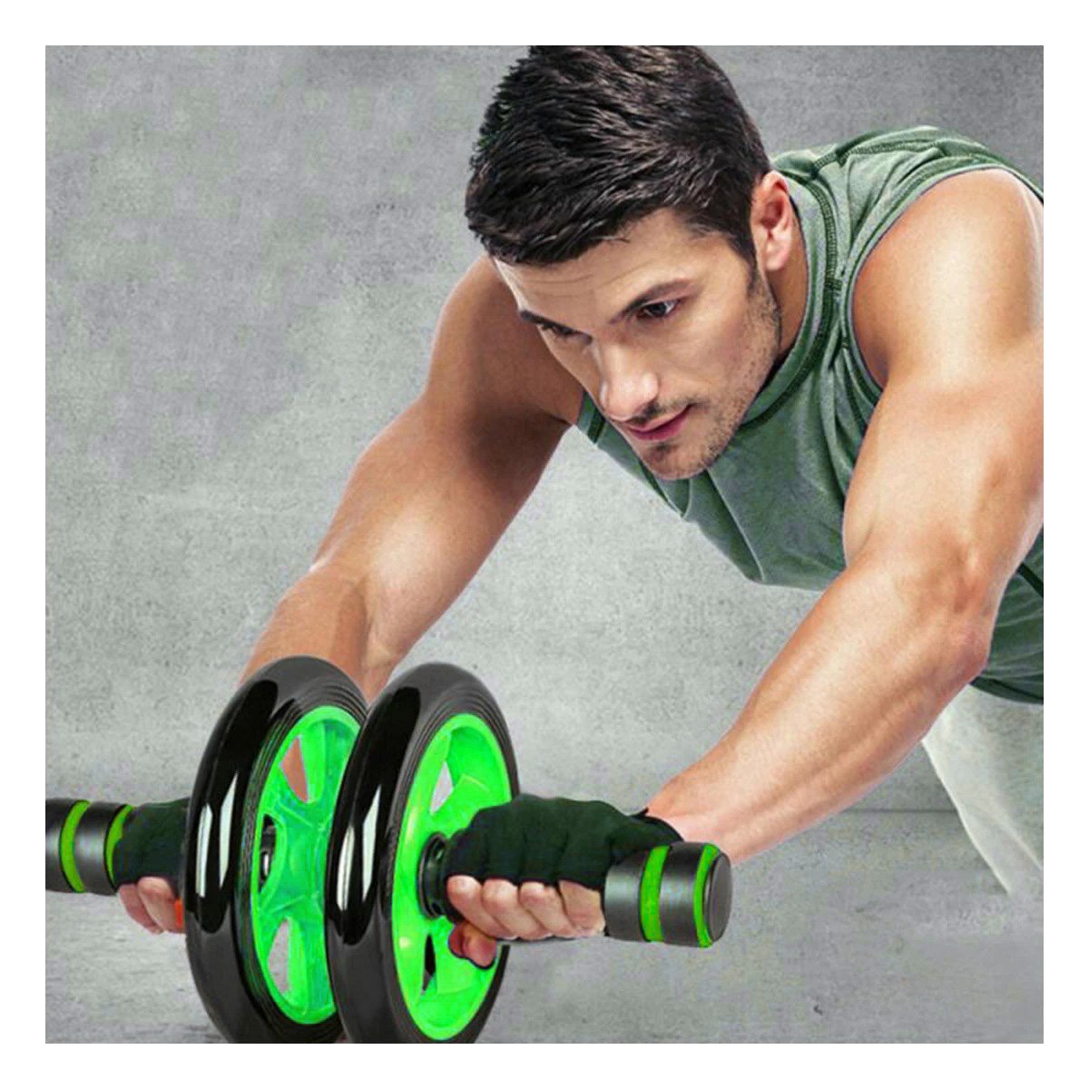 PACK6 RODANTE CON ASAS COMODAS Y TAPETE PARA ENTRENAMIENTO VERDE - 3