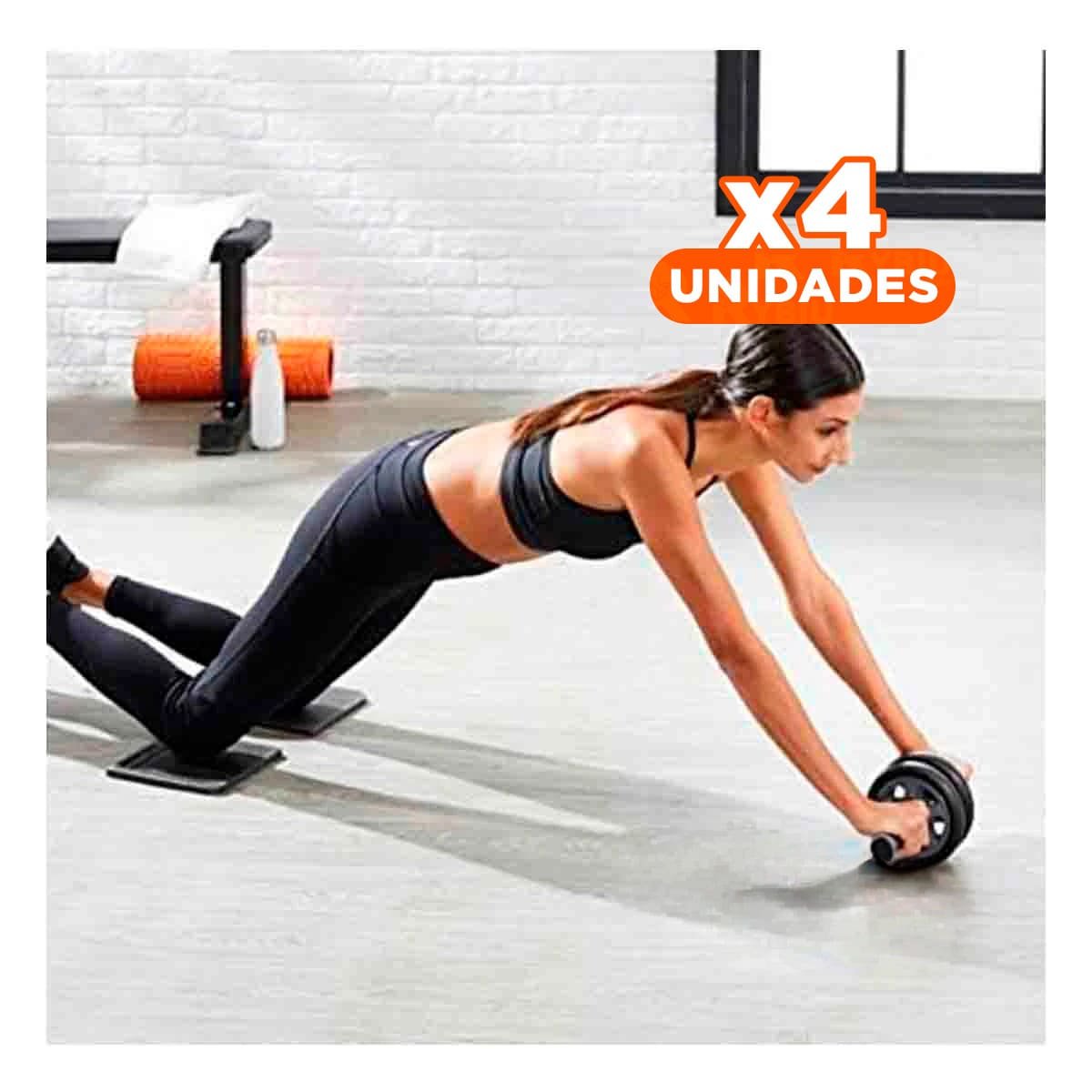 PACK4 CARRETE PARA TONIFICAR MUSCULOS CORE Y ABDOMEN NEGRO - 1