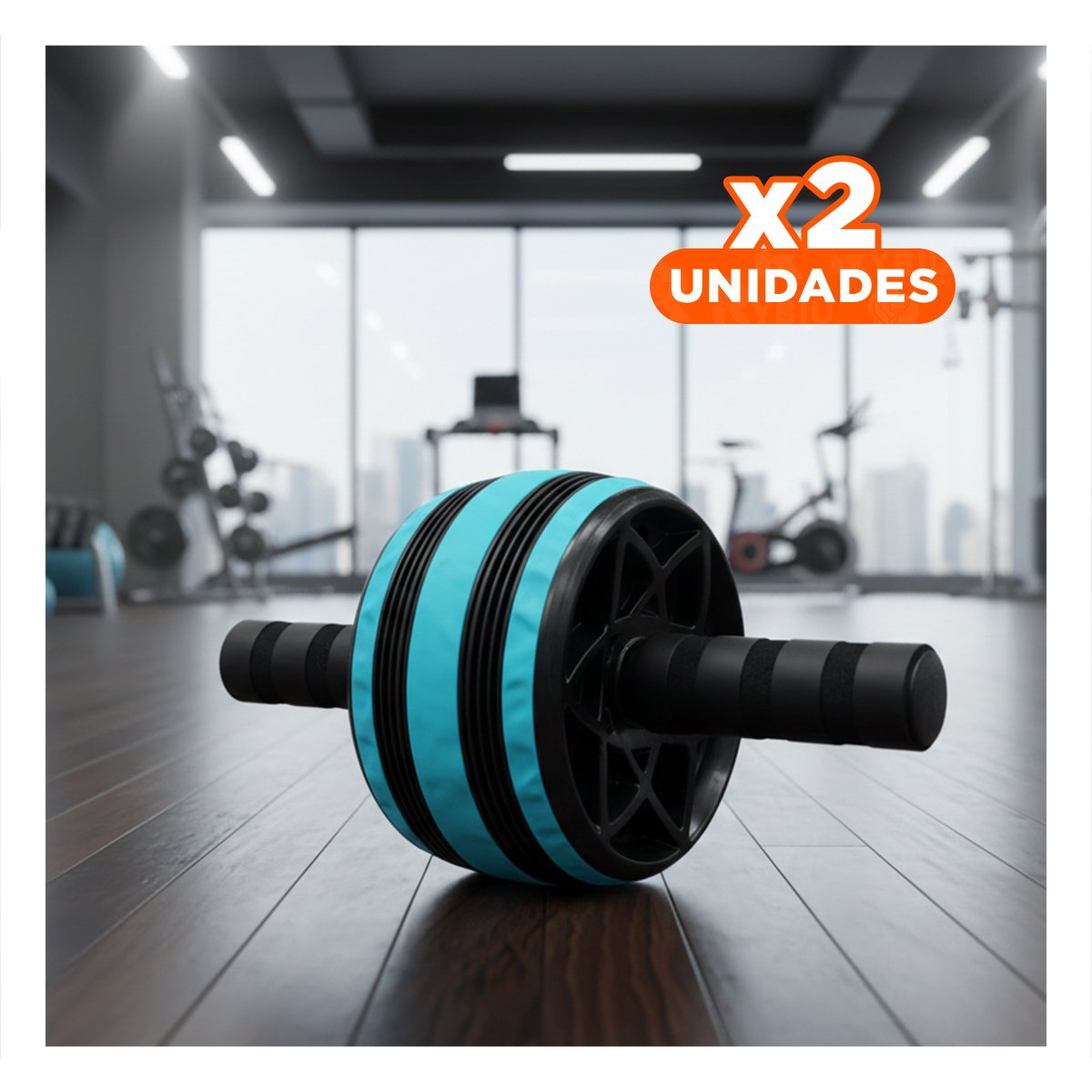 PACK2 RULO CON GRIP SUAVE PARA MOVILIDAD Y ENTRENAMIENTO DIARIO CELESTE Y+REGALO STICKER - 1