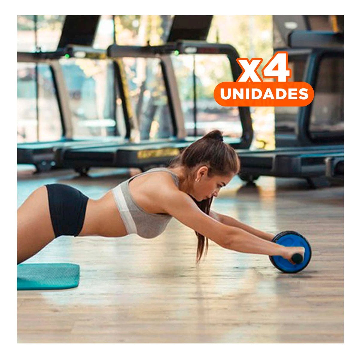 PACK4 RUEDIN PARA PLANCHA ABDOMEN Y TONIFICACION DE MUSCULOS AZUL - 1