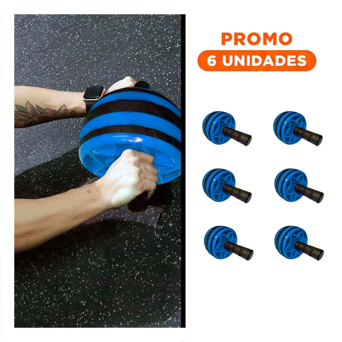 PACK6 ANILLO RODANTE QUE FACILITA MOVILIDAD EQUILIBRIO Y PLANCHA AZUL - 1