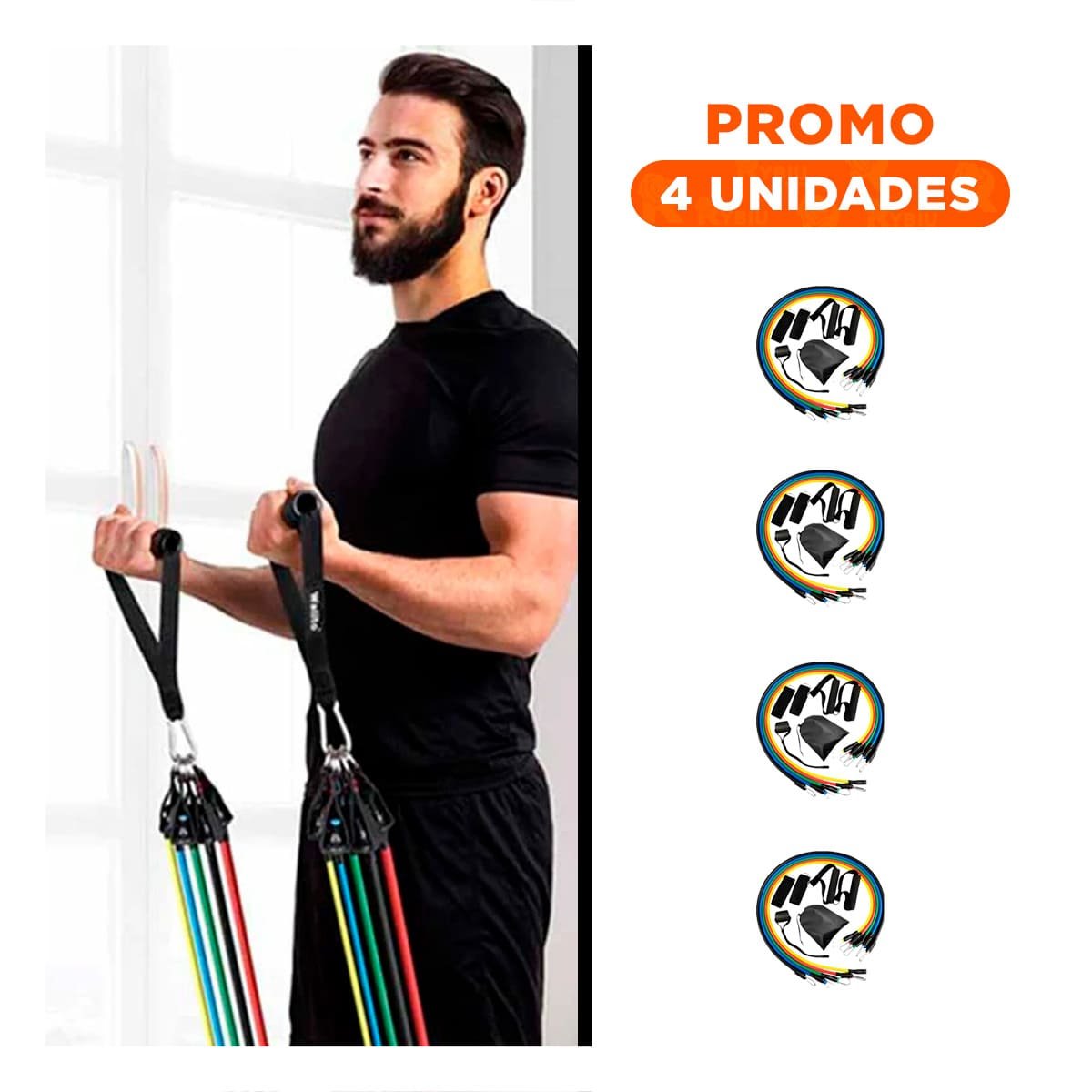 PACK4 TIRAS PARA ESTIRAMIENTO TONIFICACION Y MOVILIDAD YOGA Y+REGALO STICKER - 1