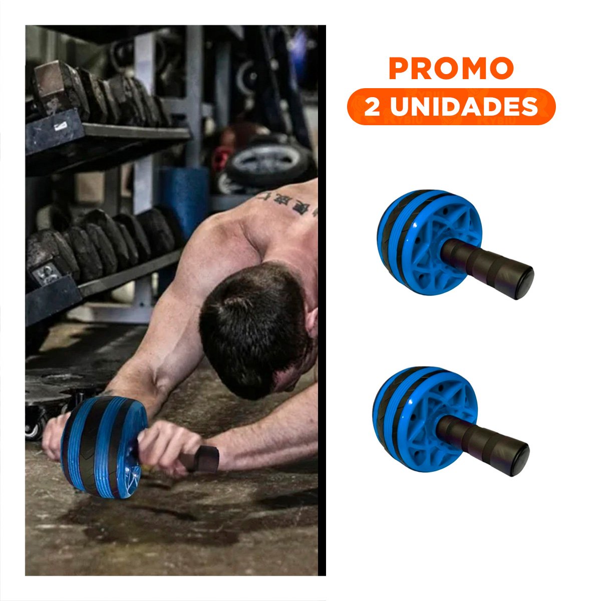 PACK2 RUEDIN PARA CORE FIRME Y ABDOMEN TONIFICADO CON MOVILIDAD AZUL - 1
