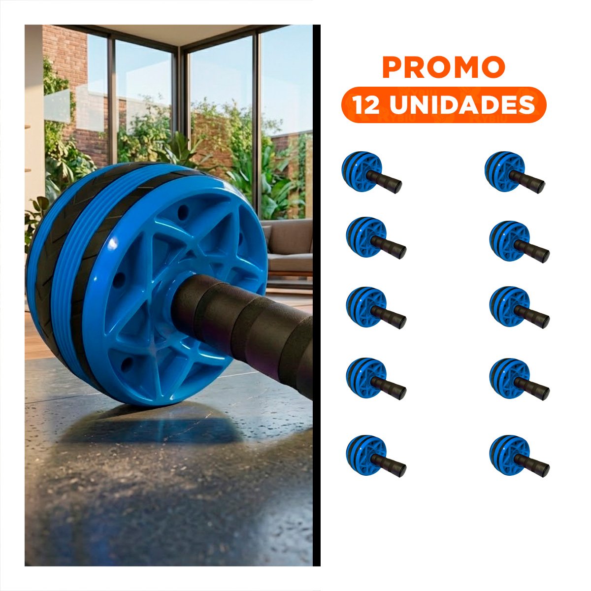 PACK12 ROTOR CON ASAS SUAVES PARA ENTRENAMIENTO DIARIO Y CORE AZUL Y+REGALO STICKER - 1