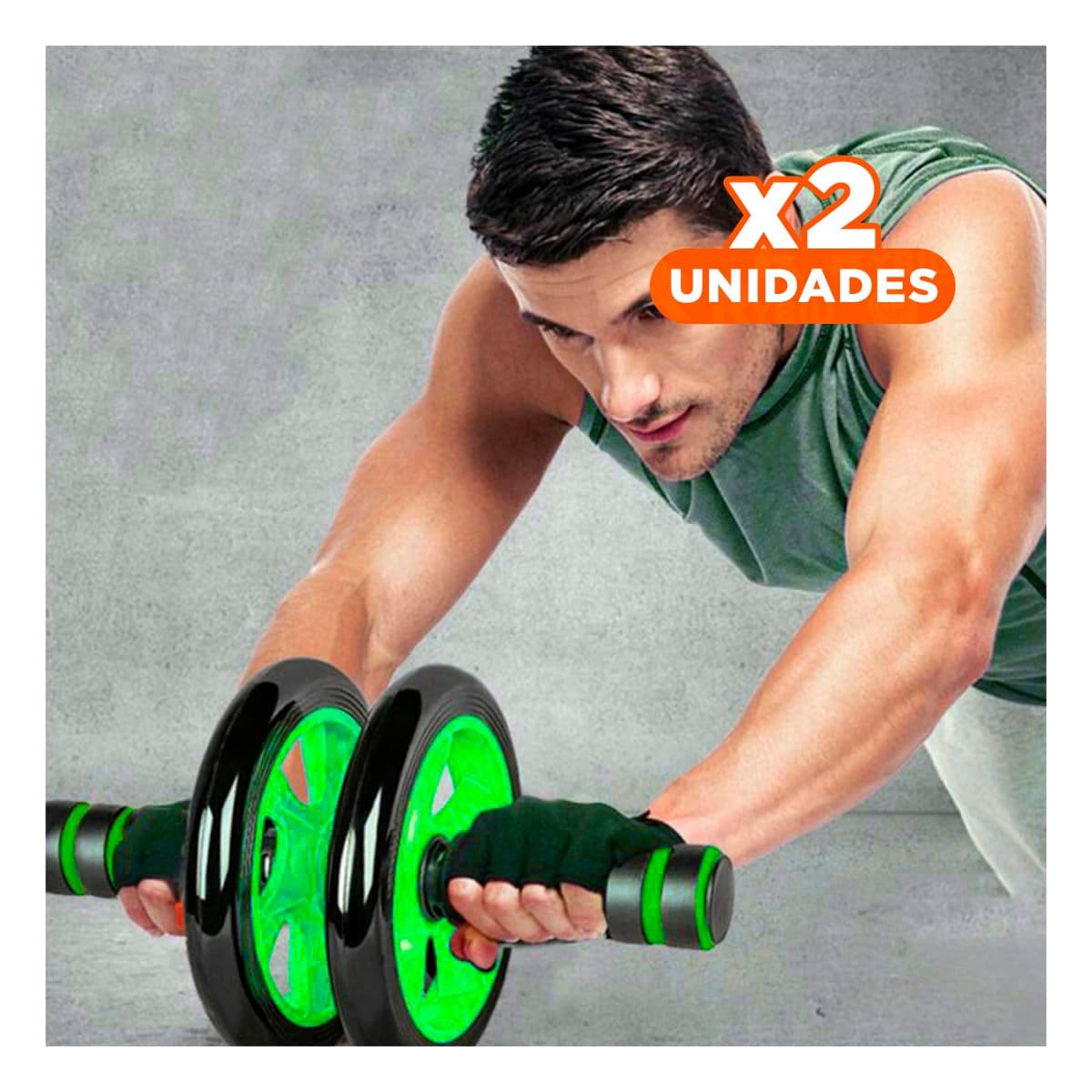 PACK2 ARO DE EJERCICIO CON TAPETE PARA ABDOMEN Y BRAZOS CELESTE Y+REGALO STICKER - 1