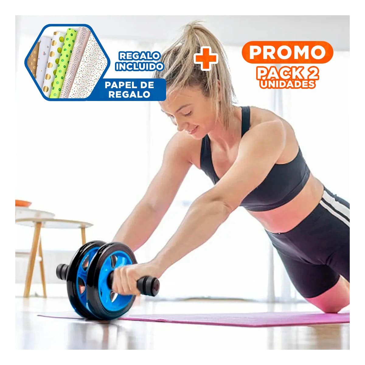 PACK2 ACCESORIO PARA CORE CON AGARRE COMODO Y SEGURO CELESTE Y+PAPEL REGALO - 1