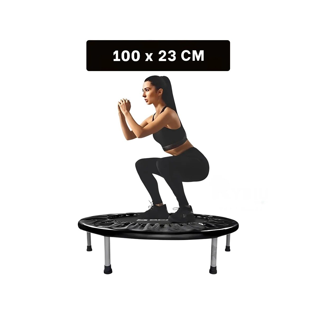 PACK2 PARA EJERCICIO FUNCIONAL EN CASA REBOTADOR TALLA M EN COLOR NEGRO Y+REGALO STICKER - 4