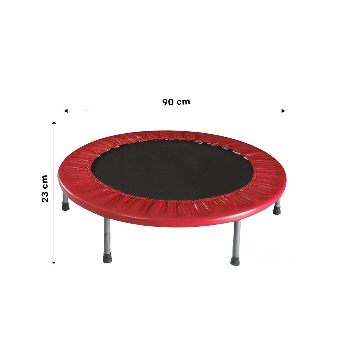 PACK2 MINI TRAMPOLIN TALLA S ROJO PARA ACTIVIDAD FISICA EJERCICIOS Y USO SEGURO Y+PAPEL REGALO - 4