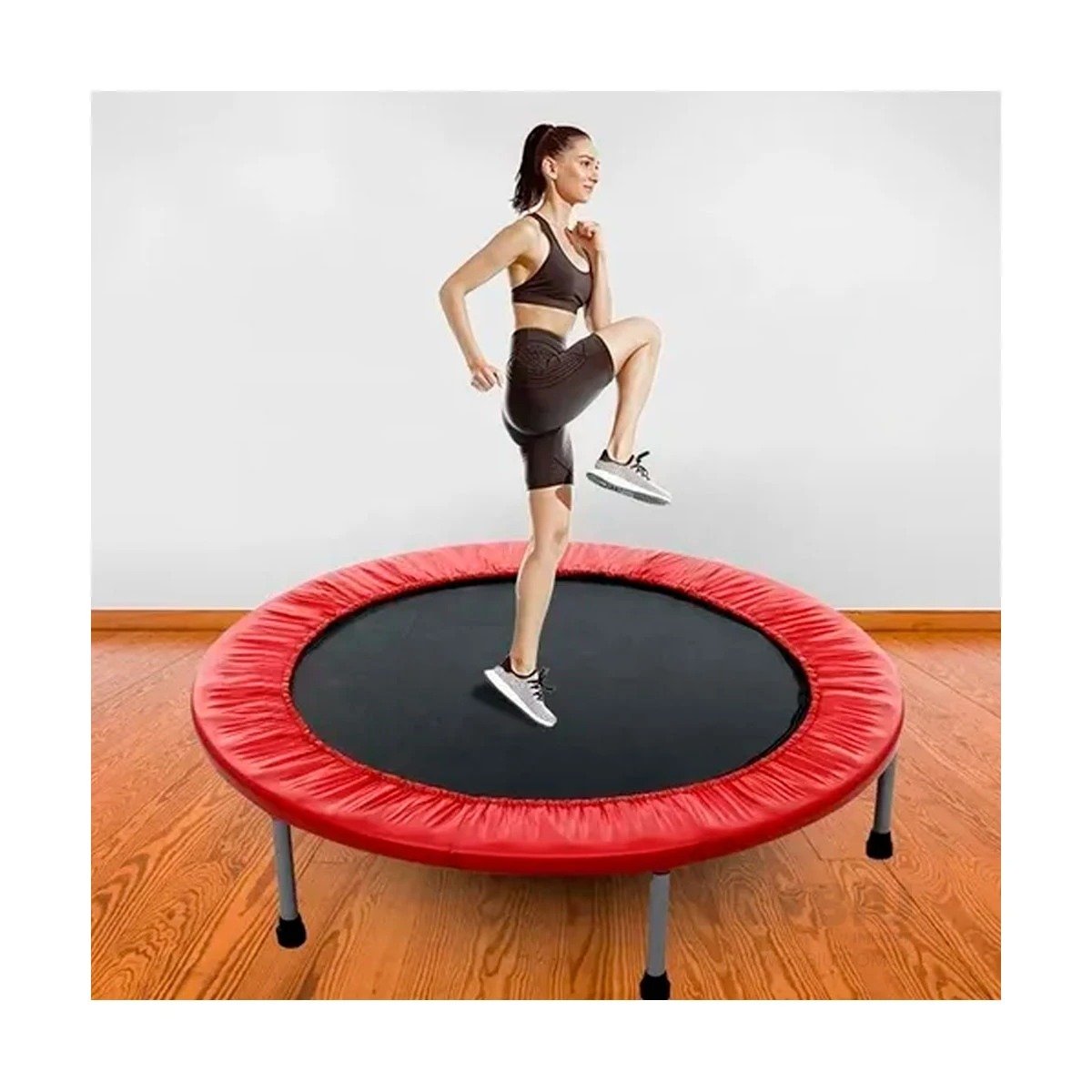 PACK2 TRAMPOLIN COLOR ROJO ESTRUCTURA DEPORTIVA TALLA M PARA CARDIO DIARIO Y+PAPEL REGALO - 2