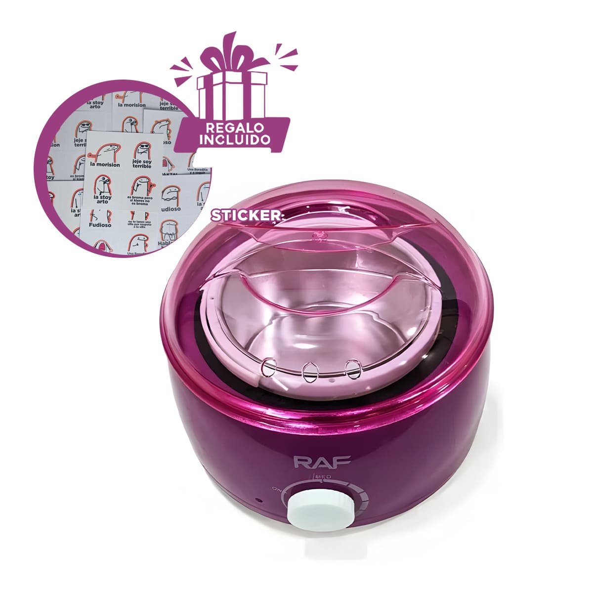 MAQUINA PROFESIONAL PARA CERA MORADO ELECTRICA Y+REGALO STICKER - 1