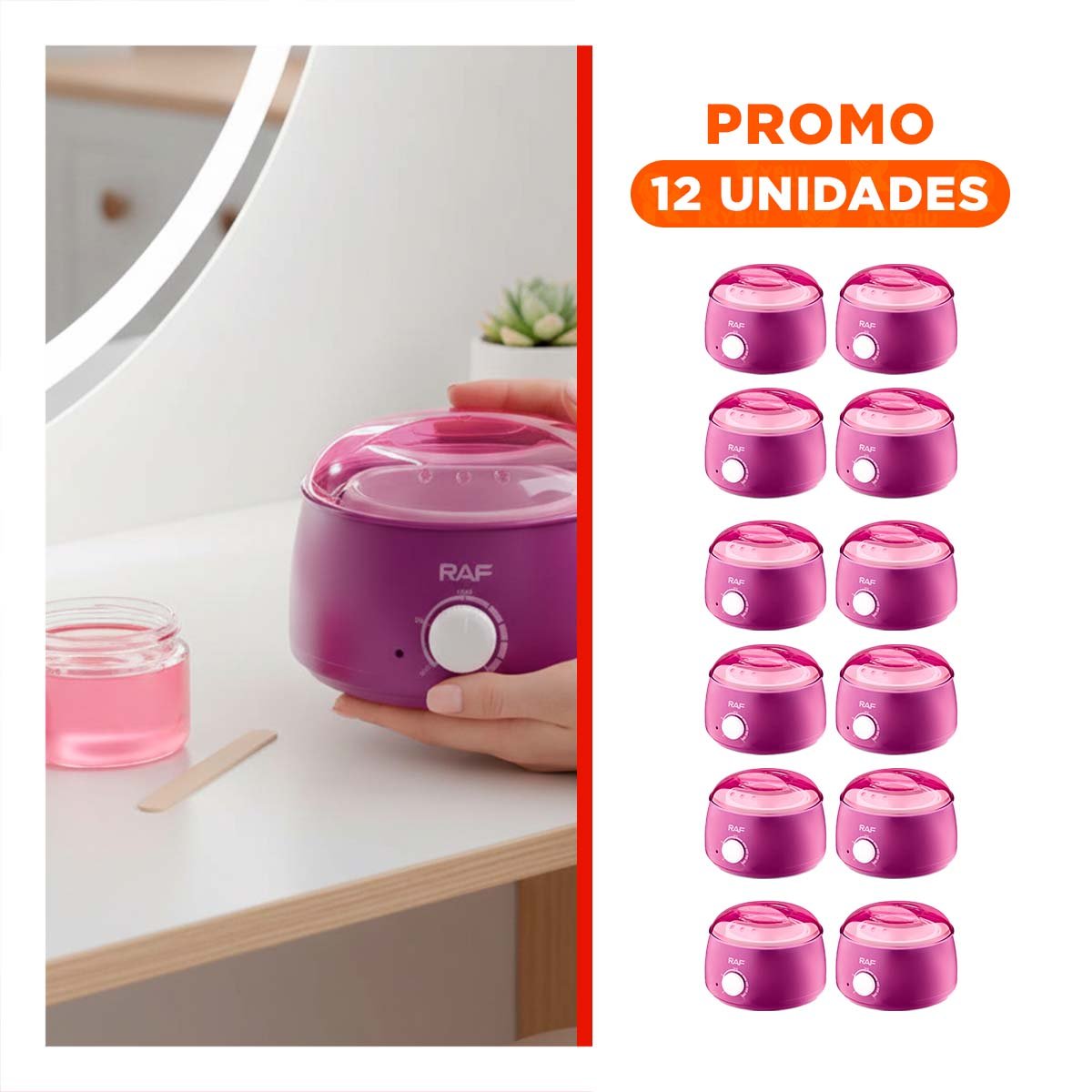 PACK12 EQUIPO DURADERO PARA CERA MORADO ELECTRICO Y+REGALO STICKER - 1