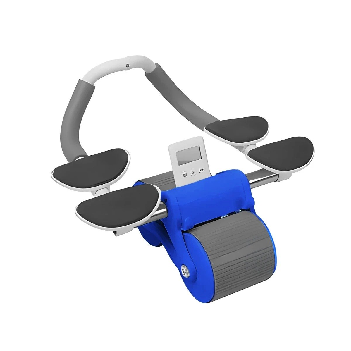 PACK2 RUEDA ABDOMINAL 2 EN 1 CON CONTADOR ANALOGICO Y BASE ESTABLE AZUL Y+REGALO STICKER - 2